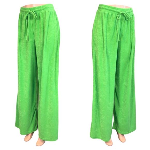 Pretty Little Thing Recycled Towelling Wide Leg Beach Pant SZ 6 $50 - Picture 5 of 8